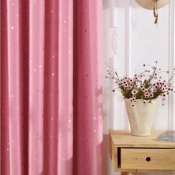 Children's Cloth Curtains For Living Room Bedroom Blue Pink Blackout WP123F Carousel 1