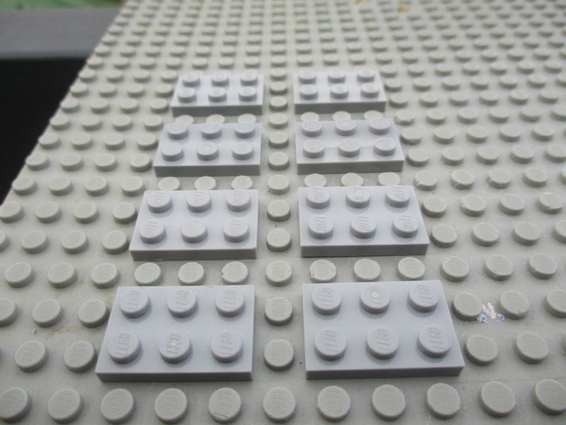 2x3 Light Grey Plates x 8 Carousel 1
