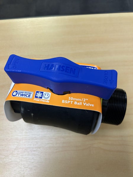 Hansen Ball Valve 50mm 2"BSPT - for us on our transfer tanks Carousel 1