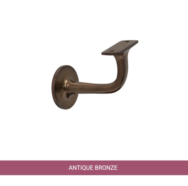 NEW! 2 x solid brass Windsor stair brackets RRP $238 (antique bronze) Carousel 1