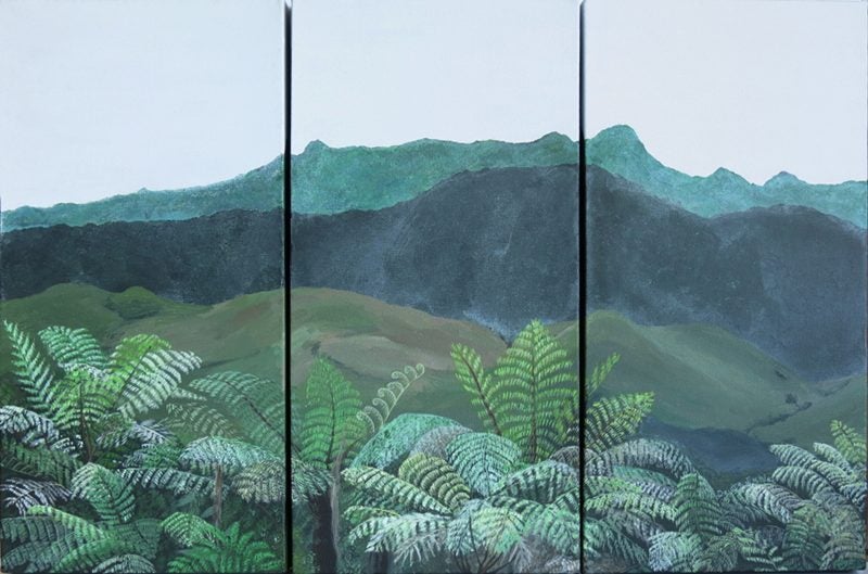 "Kaimai Range" Original NZ Acrylic Painting by Deidre Eichler