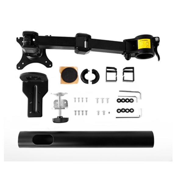 Loctek Eco Mount, 10"-30" Single Monitor Ergonomic Swivel Arm - VESA 75 & 100mm Carousel 12