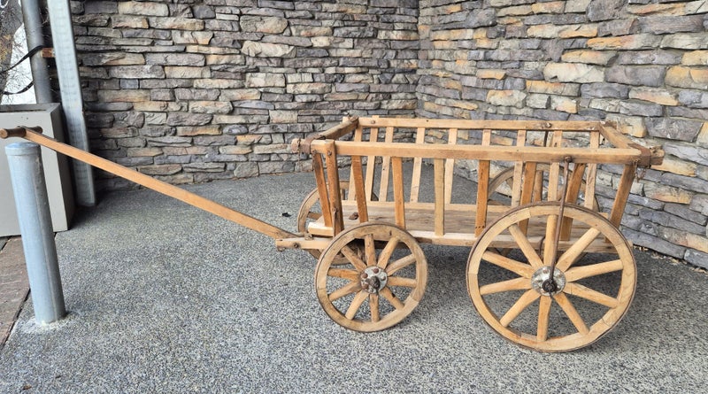 VINTAGE WOODEN DOG CART Carousel 5