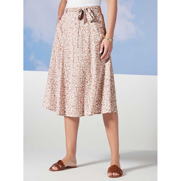 Flowing Skirt - Size 16 - Natural Carousel 1