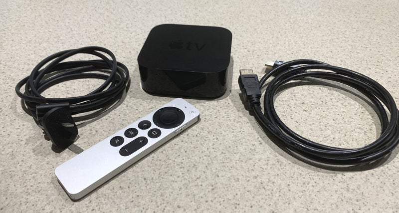 Apple TV 4K, A2169, 64GB, 2nd Gen, Remote, HDMI Cable. Carousel 1