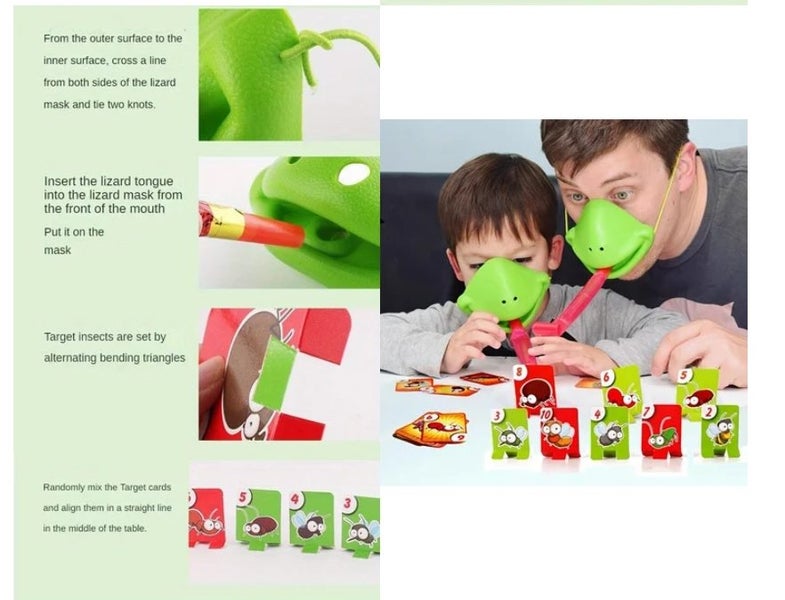 Frog Mouth Spitting Tongue Blowing Children's Toys - for 2 people #CN23 Carousel 6