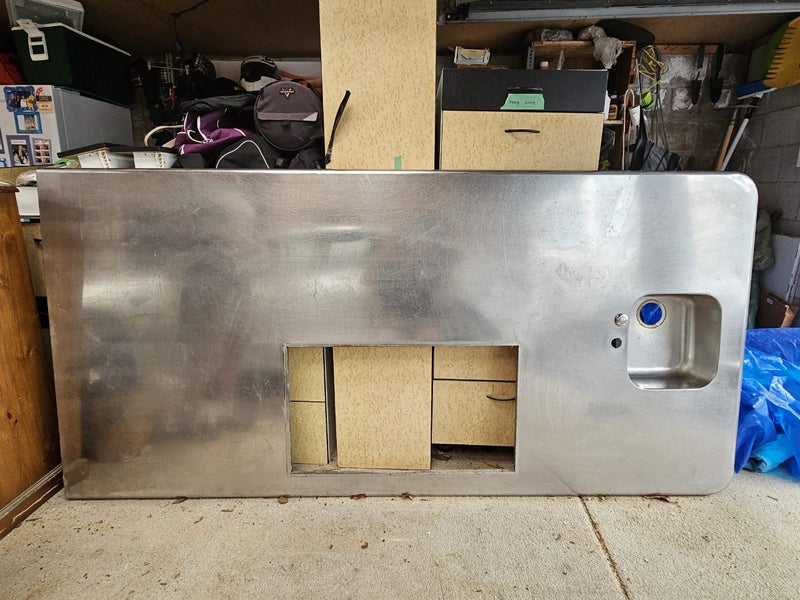 Stainless steel Kitchen bench peninsula island top Peninsular island Carousel 2