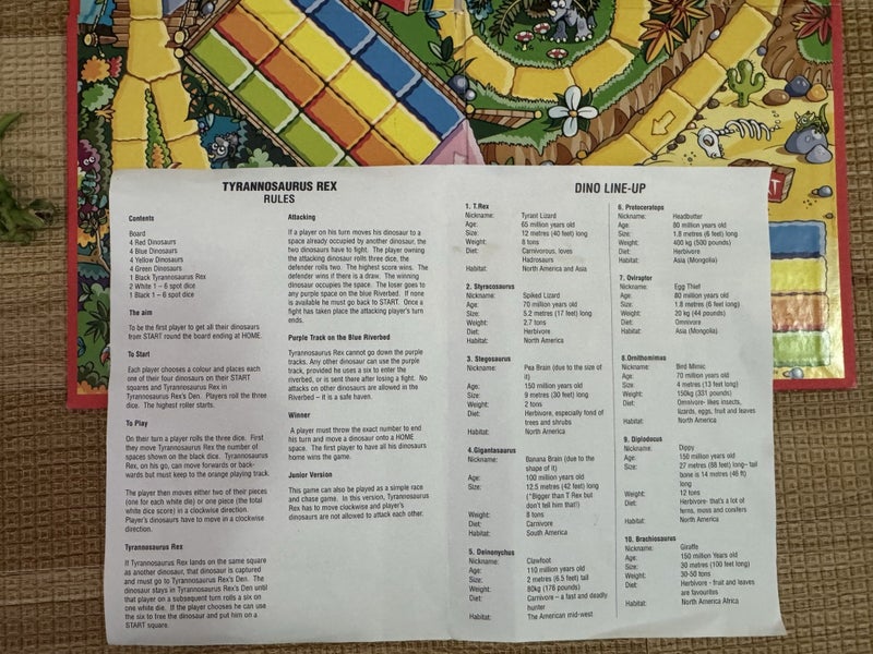 Tyrannosaurus Rex Board Game Carousel 6