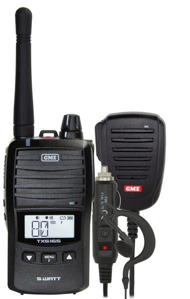 GME 5 Watt Handheld Radio Kit Black Carousel 1