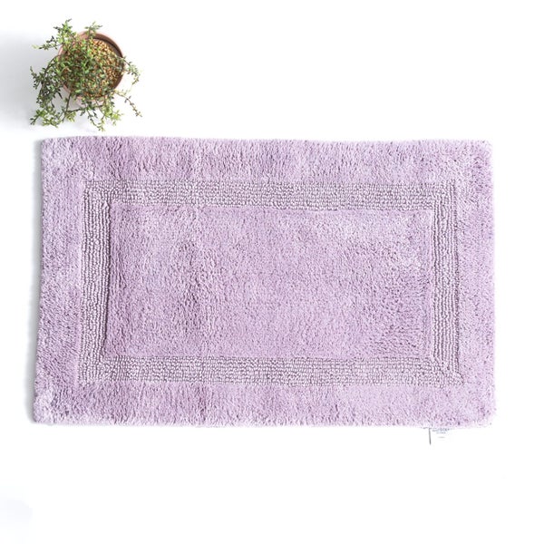 Renee Taylor Soho Cotton Reversible Bath Mat 50 x 80cms Lilac Carousel 1