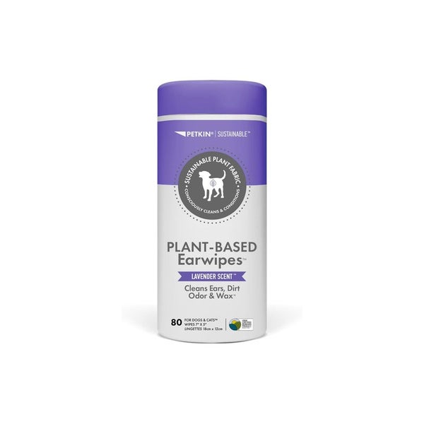 Petkin Plant Based Ear Wipes Lavender 80pk Carousel 1