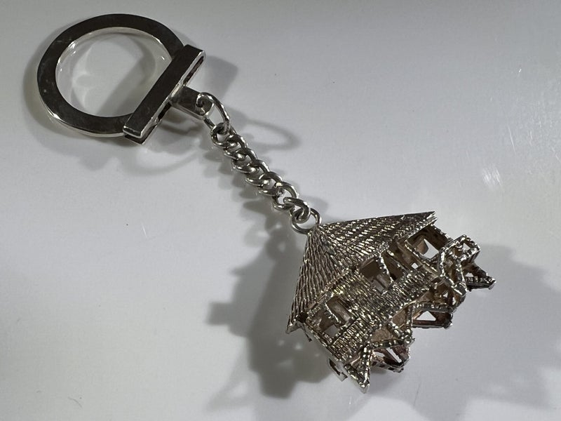 Vintage Sterling Silver Keyring & Intricate 3D Charm Carousel 2