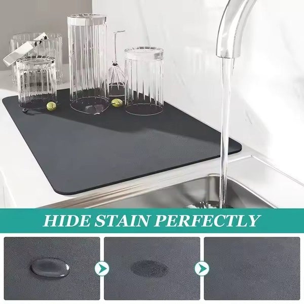 Soft Diatomite Absorbent Kitchen Drying Mat – Quick-Drying & Multi-Purpose Carousel 2