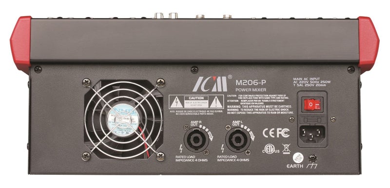 ICM M206-P 6 Channel 500W Powered Mixer (MX21) Carousel 3