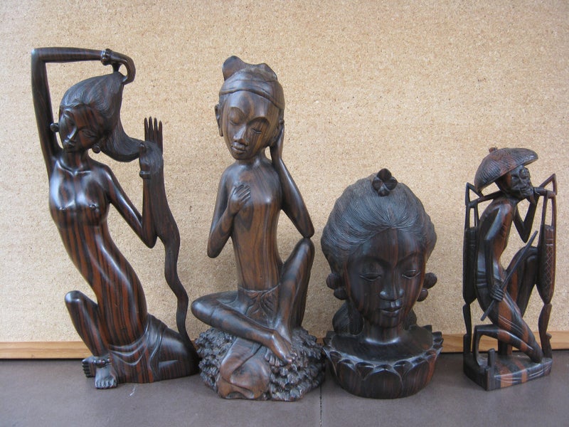 Vintage Balinese Hand Carved Wooden Sculpture. $90 Each for Your choice Carousel 1