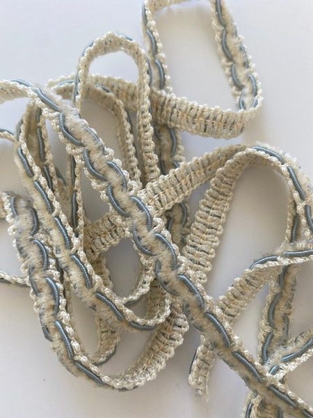 Vintage European Trim – Sky Blue/Ecru Chenille - 2M Carousel 3