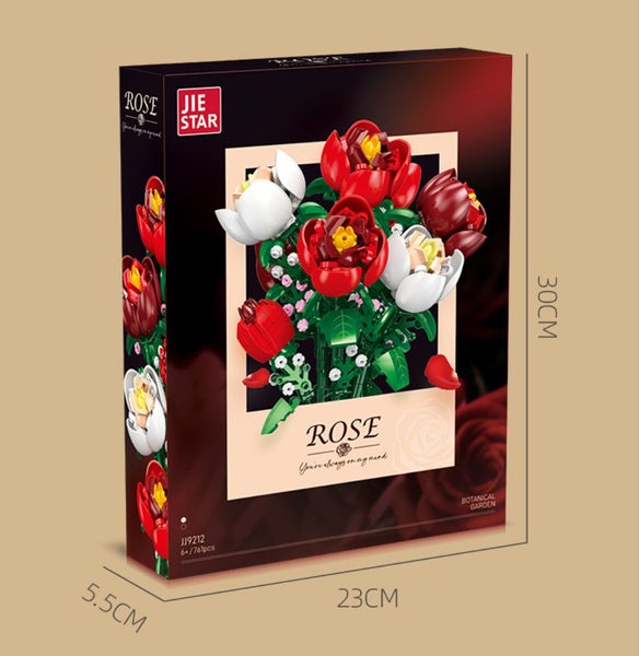 818pcs BuildMoc Icons Roses Bouquet Set lego compatible| Ages 8+ Carousel 2