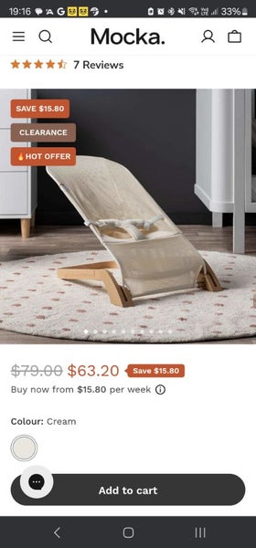 Mocka baby bouncer Carousel 3