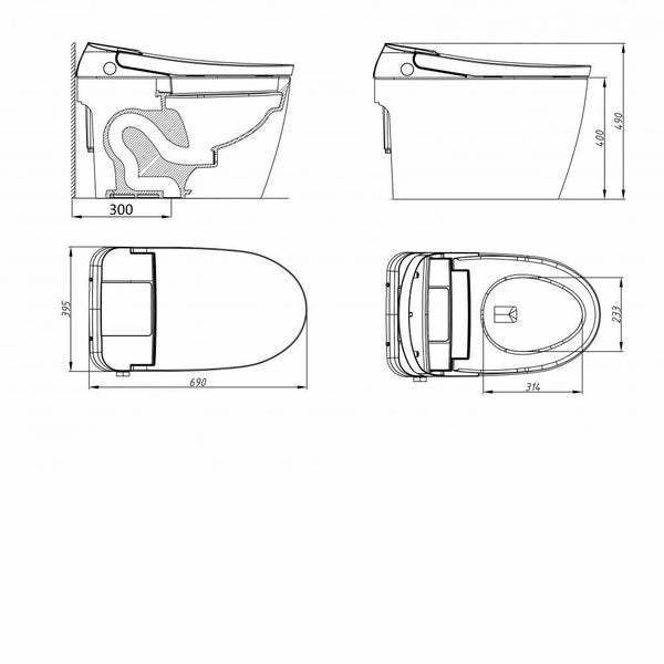 Intelligent Electric Smart Toilet Carousel 17
