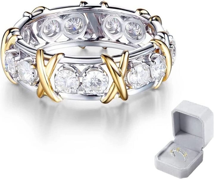 Magnetic Zircon Shaping Cross Full Moissanite Diamond Ring Shaping Rings Carousel 7