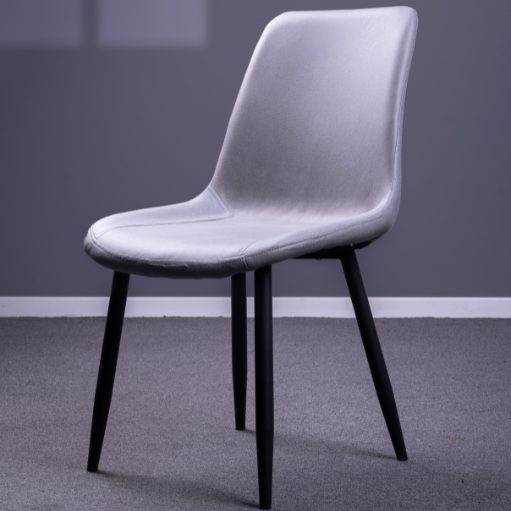 Owens Grey Chair with Black Legs Carousel 1