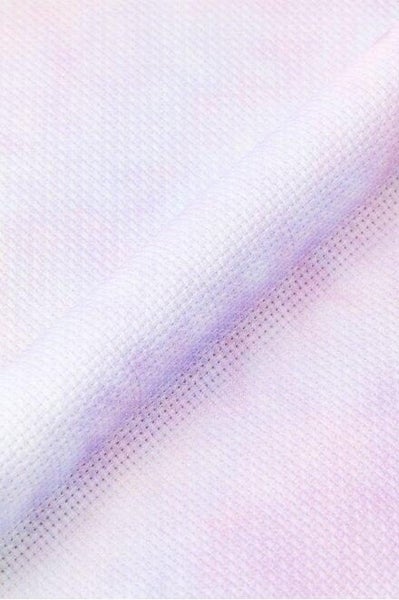 DMC Printed Aida Embroidery Fabric 14ct 3609 Lilac Carousel 1