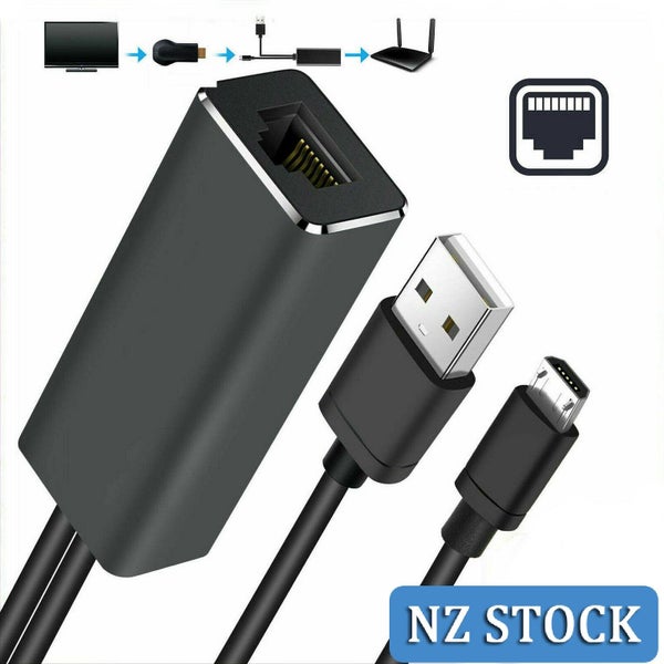 Ethernet Adapter for Fire TV, Micro USB to RJ45 Ethernet Network Adapter Carousel 1