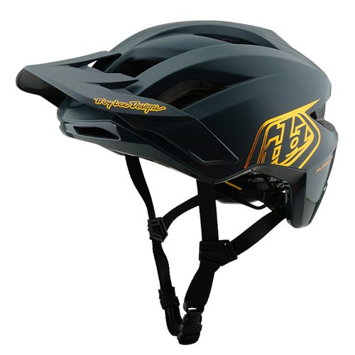 TROY LEE DESIGNS YOUTH FLOWLINE AS HELMET POINT GRAY / GOLD YOUTH. Carousel 1