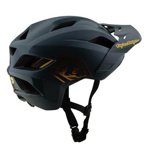 TROY LEE DESIGNS YOUTH FLOWLINE AS HELMET POINT GRAY / GOLD YOUTH. Carousel 2