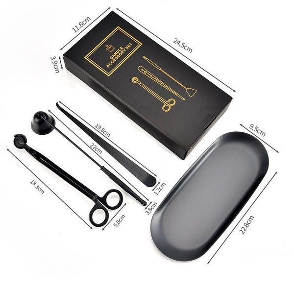 4pcs/Set Stainless Steel Candle Wick Tools – Snuffer, Trimmer & Extinguisher Carousel 2