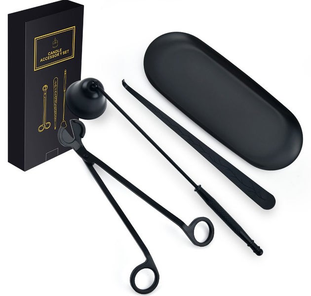 4pcs/Set Stainless Steel Candle Wick Tools – Snuffer, Trimmer & Extinguisher Carousel 1