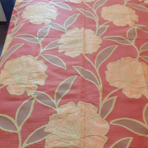 Vintage Floral curtain fabric Carousel 1