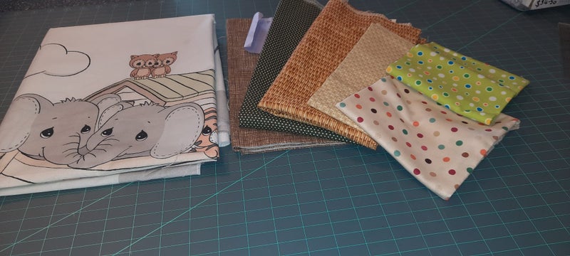 Quilting Panel with fabrics Carousel 2