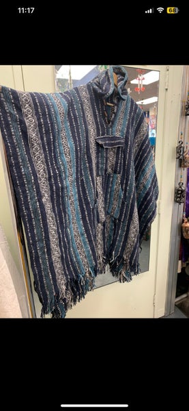 Boho Handcrafted Gheri Hoodie Poncho Carousel 3