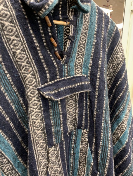 Boho Handcrafted Gheri Hoodie Poncho Carousel 2