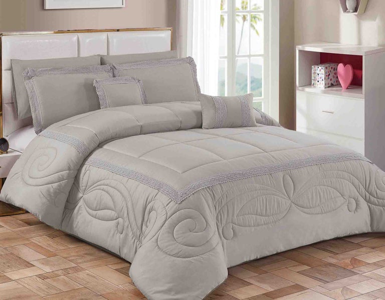 7p LIVEINSTYLE ART QUILT COMFORTER set QUEEN #106 LAST SET Carousel 1
