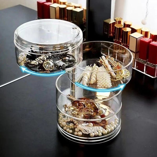 Rotating Jewelry & Makeup Storage Rack 360° Organizer for Accessories Carousel 1
