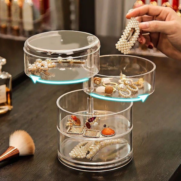 Rotating Jewelry & Makeup Storage Rack 360° Organizer for Accessories Carousel 4