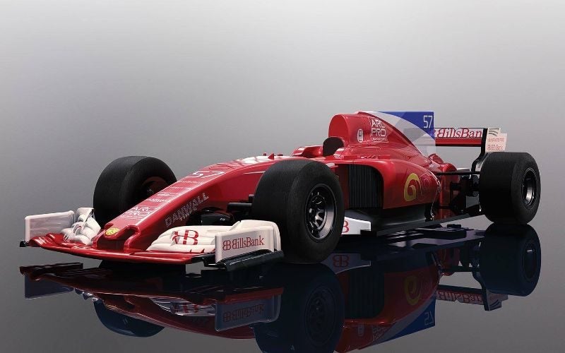 Slot Car - F1 Red #57 Carousel 1
