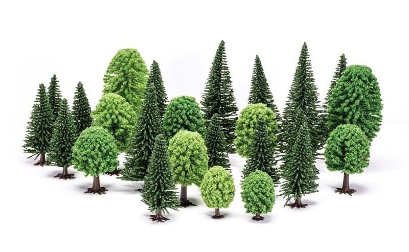 Model Scenery - Hobby Trees Mixed (Deciduous and Fir) Carousel 1