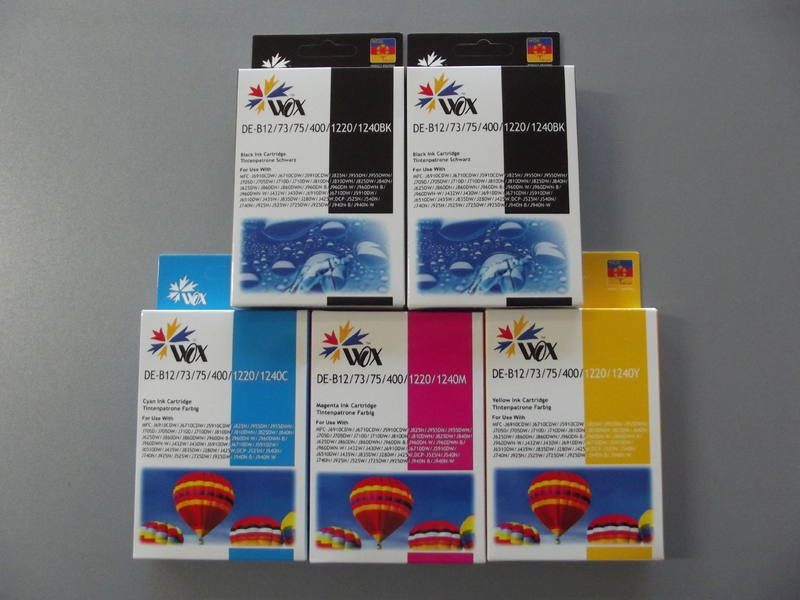 LC73 Ink Cartridges x5 (2BK/1C/1M/1Y) Compatible With Brother Printers Carousel 1