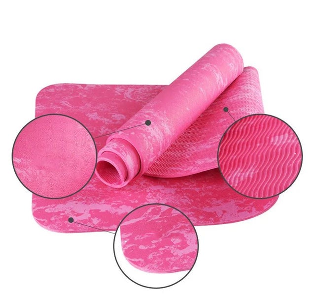 NNETM EVA Anti-Slip Camouflage Yoga Mat (Pink) Carousel 2