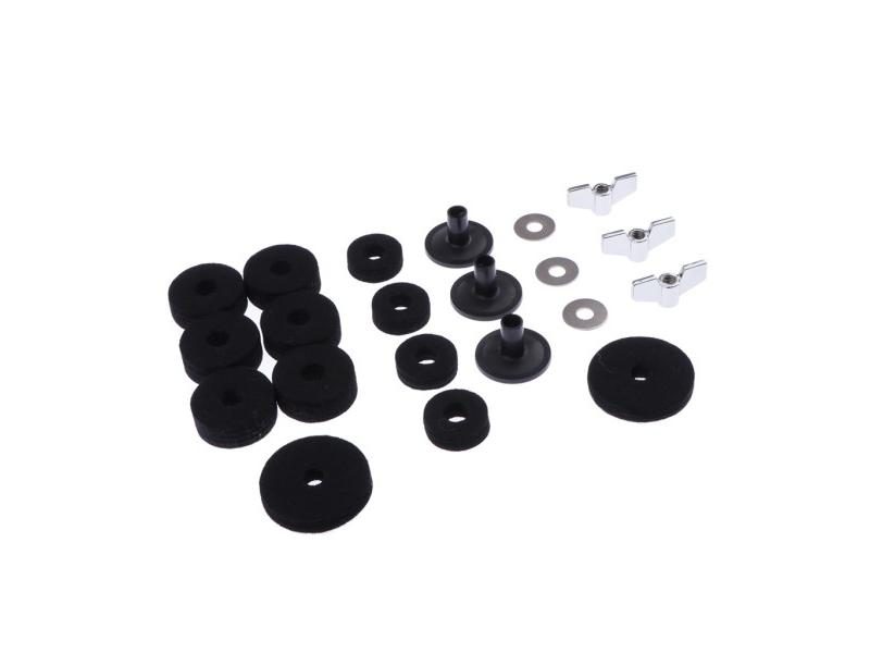 Practical Drum Set Cymbal Felts Sleeves Wing Nuts Washers Set For Hi-Hat Cymbal Carousel 1
