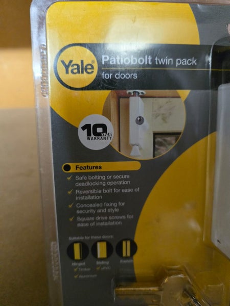 Yale White Patiobolt twin pack #2 Carousel 2