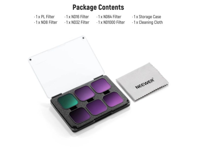 NEEWER 6 Pack CPL/ND Filter For GoPro Hero 13 12 11 10 9 Black Carousel 8