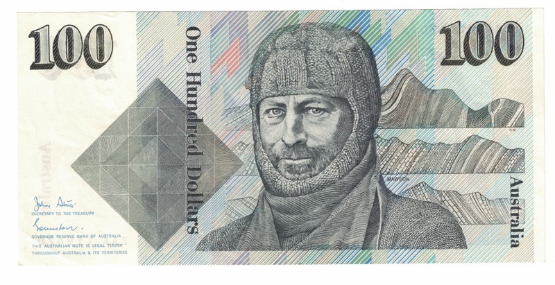 Australia - 100 Dollars - Sir Douglas Mawson and John Tebbutt- ZAK 119670 Carousel 1