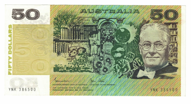 Australia - 50 Dollars - Lord Howard Walter Florey- YAK 386500 Carousel 1
