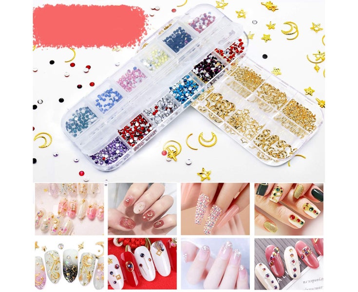 Nail Art Kit Professional Brush Decoration Thread Stamping Sticker Nai Carousel 8