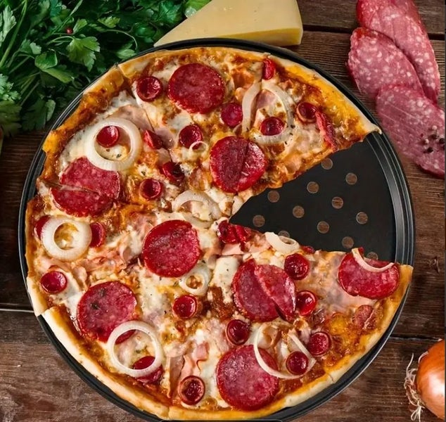 1 pcs Carbon Steel Pizza Pan #DC201-1 Carousel 4