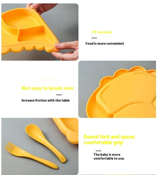 Dinosaur-Shaped Kids Dinnerware - Plate, Bowl, Fork, and Spoon Combo Pack #DC202 Carousel 10